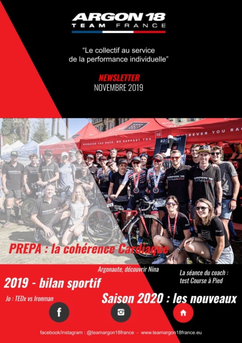 Team Argon 18 France – Newsletter Novembre 2019